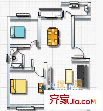 上海 金沙嘉苑 户型图