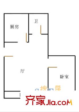 上海 銀豐苑2室 戶型圖