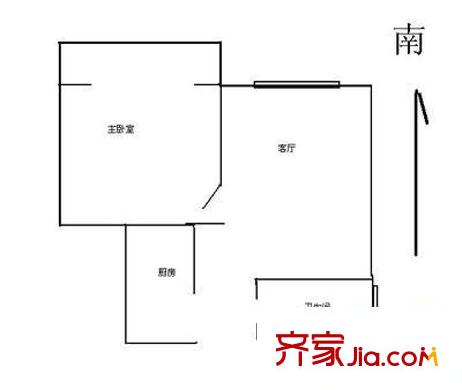 花山名苑 1室 戶型圖