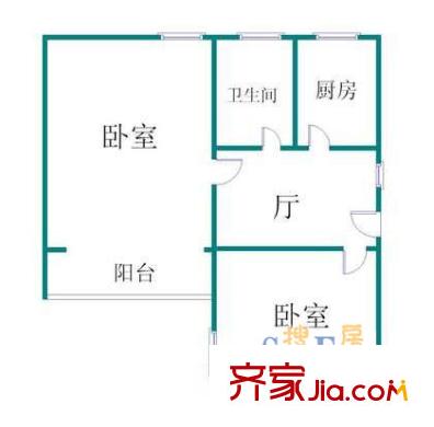 政民路511弄小区户型图上海 政民路511弄 户型图 2室1厅1卫1厨