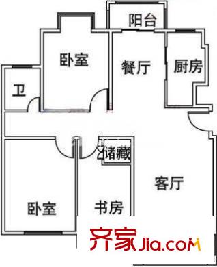 金橋好人家 3室 戶型圖