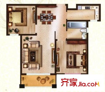 金桂新村 3室 户型图