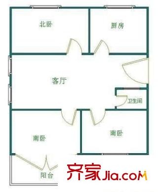金桂新村 3室 户型图
