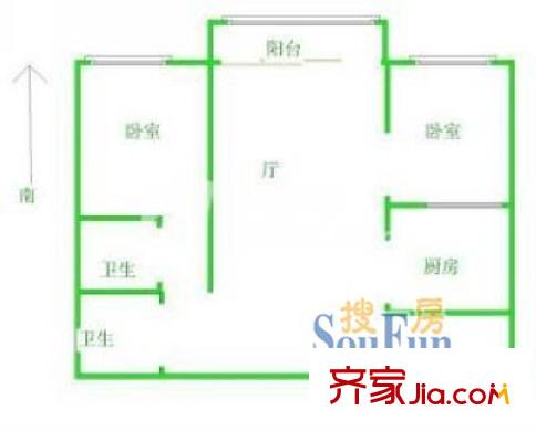 上海 涇西一村 戶型圖