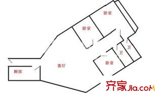 长峰名光大厦公寓户型图上海 长峰名光大厦 户型图 3室2厅2卫1厨