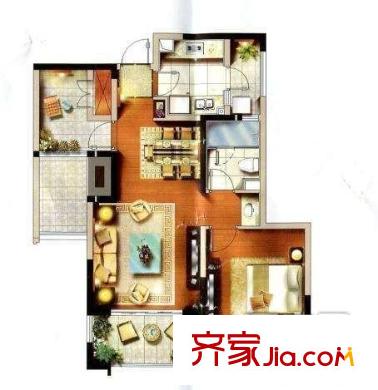同盛公寓 4室 户型图