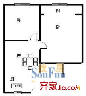 上海 東園四村 戶型圖
