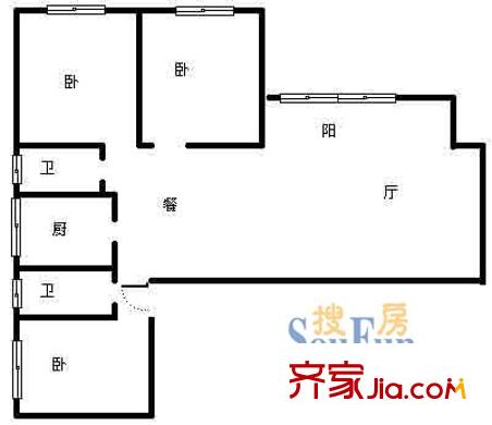 上海 東園四村 戶型圖