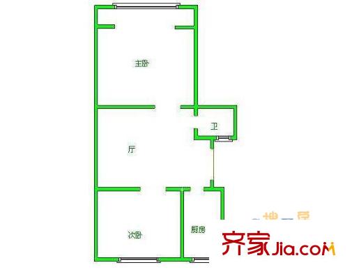 虹园六村2室1厅1卫1厨