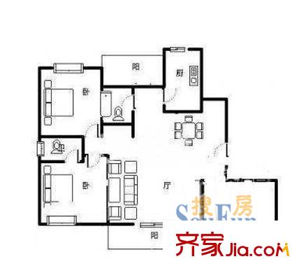 上海 高行綠洲 戶型圖