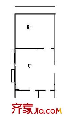 洛川东路400弄小区户型图户型图 1室1厅1卫1厨