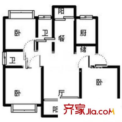 石筍二村 2室 戶(hù)型圖