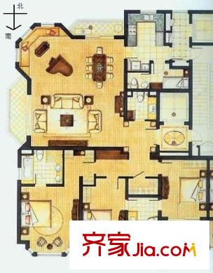 华丽家族古北花园 户型图