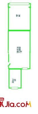 中原路34弄小区户型图户型图 1室1厅1卫1厨