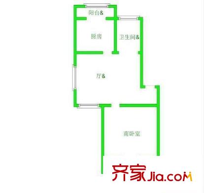 民春苑戶型圖戶型圖 1室2廳1衛(wèi)1廚
