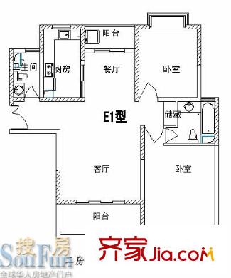 上海 中星怡景花園（盛景福?。?戶型圖