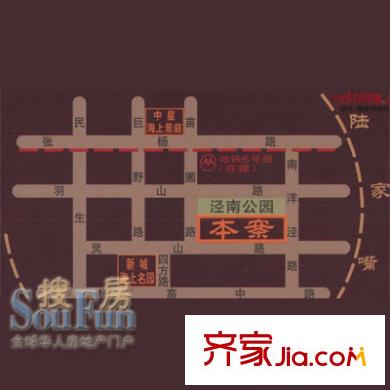 中星怡景花園交通圖