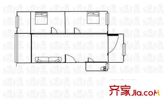 金灣佳園 2室 戶型圖
