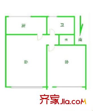 华东化工大楼 2室 户型图