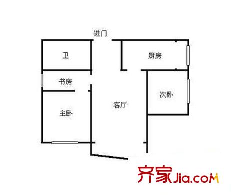 通聯(lián)苑二期 3室 戶型圖