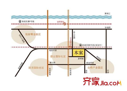 碧云公館公寓交通圖