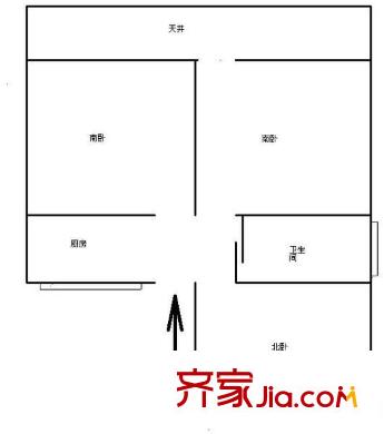 大宁路660弄小区 3室 户型图