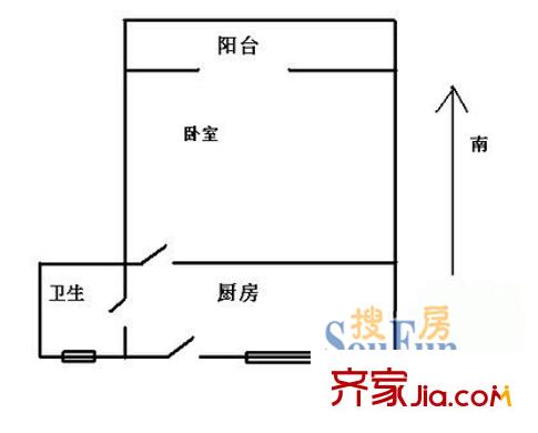 峨海小區(qū)戶型圖101 戶型圖 1室1衛(wèi)1廚
