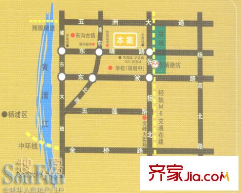 連城新苑交通圖
