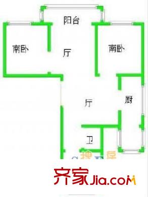 上海 建德花园丁香苑 户型图