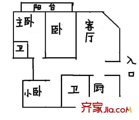 方圓公寓 0室 戶型圖