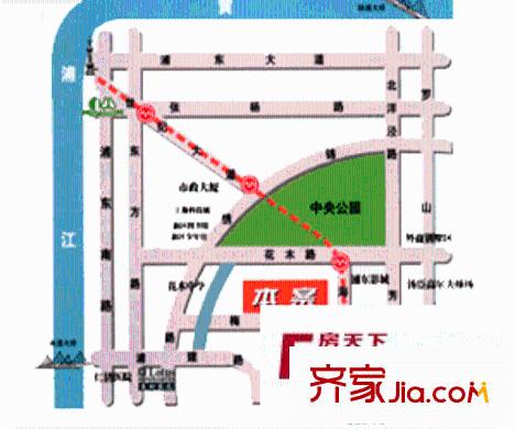 建華小區(qū)交通圖