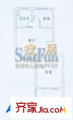 康庭苑戶型圖A2戶型圖 1室1廳1衛(wèi)1廚