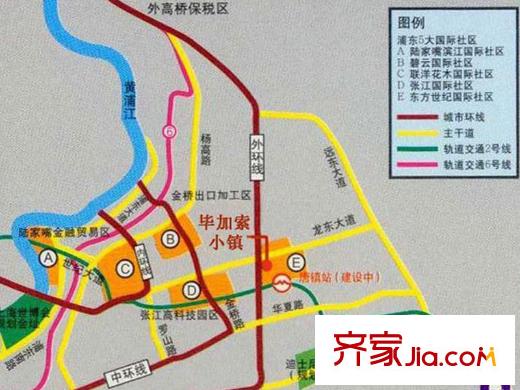 畢加索園墅交通圖