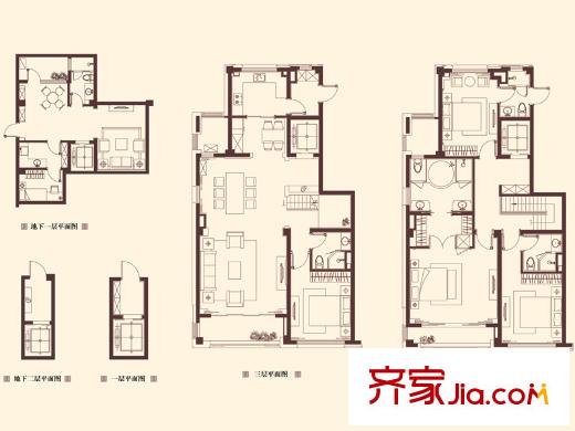 上海星光域叠墅中叠户型 4室3厅5卫