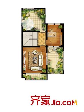 絲廬雅苑別墅B戶(hù)型4層 4室1廳