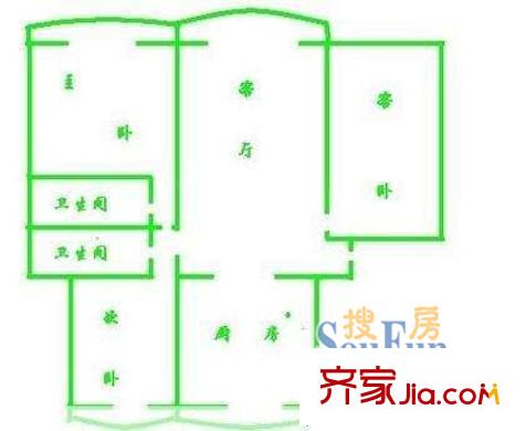 上海 生安花苑 戶型圖