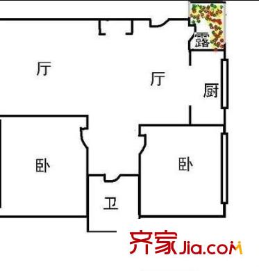 張江一村 0室 戶型圖