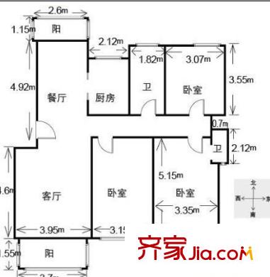張江一村 0室 戶型圖