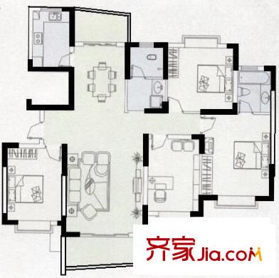 紫竹華庭 0室 戶型圖