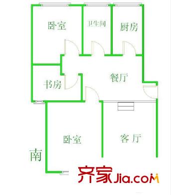 棲山苑 2室 戶型圖