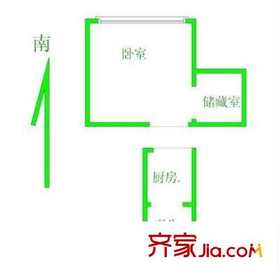 上鋼三村 1室 戶型圖
