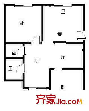 上海 大唐盛世花園二期 戶型圖