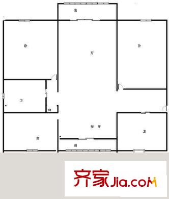 古猗园路355弄小区户型图户型图 3室2厅2卫1厨