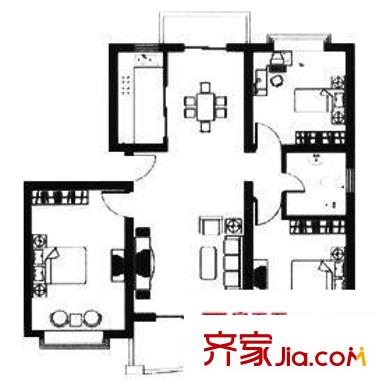 古猗园路355弄小区户型图古猗园路355弄 2室 户型图 2室2厅1卫1厨