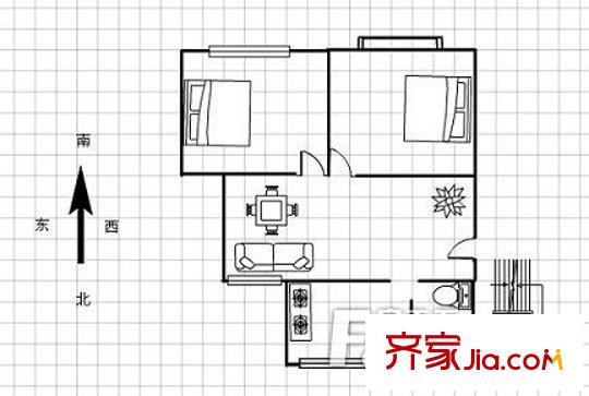 界龍新世紀公寓 0室 戶型圖