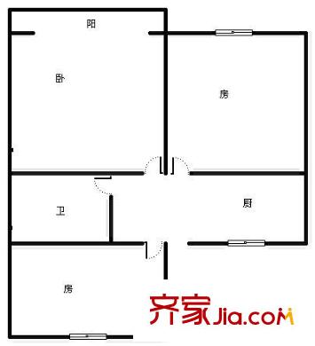 上南三村戶型圖 戶型圖 3室1廳1衛(wèi)1廚