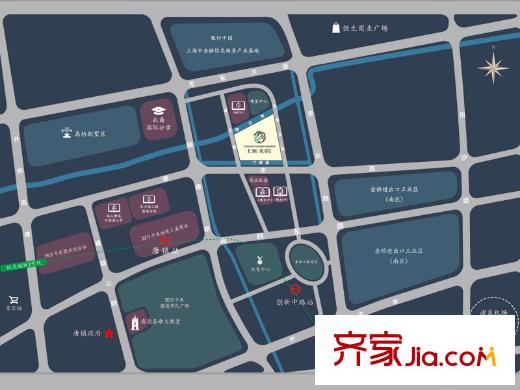仁恒東郊花園區(qū)位圖