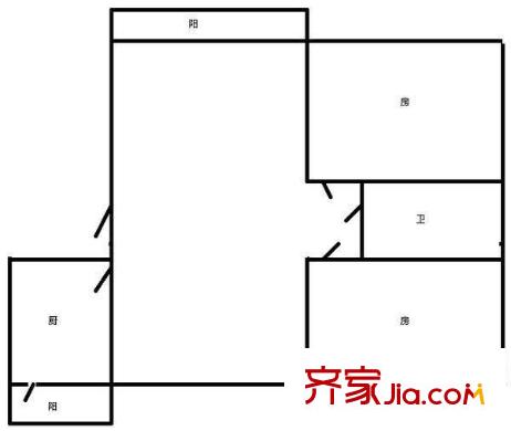 振和公寓 4室 户型图