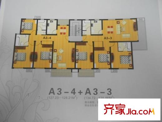 宜浩佳園戶型圖戶型圖 3室2廳2衛(wèi)1廚