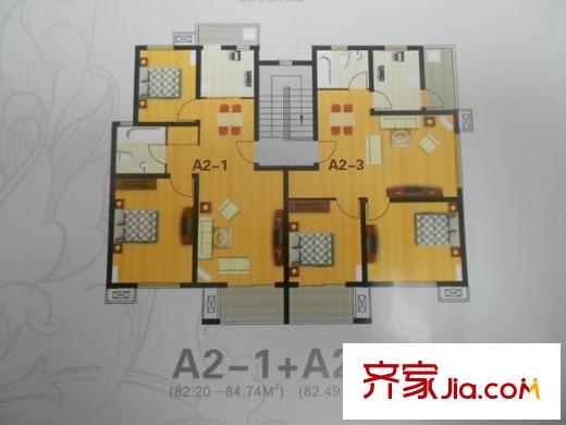 宜浩佳園戶型圖戶型圖 2室1廳1衛(wèi)1廚